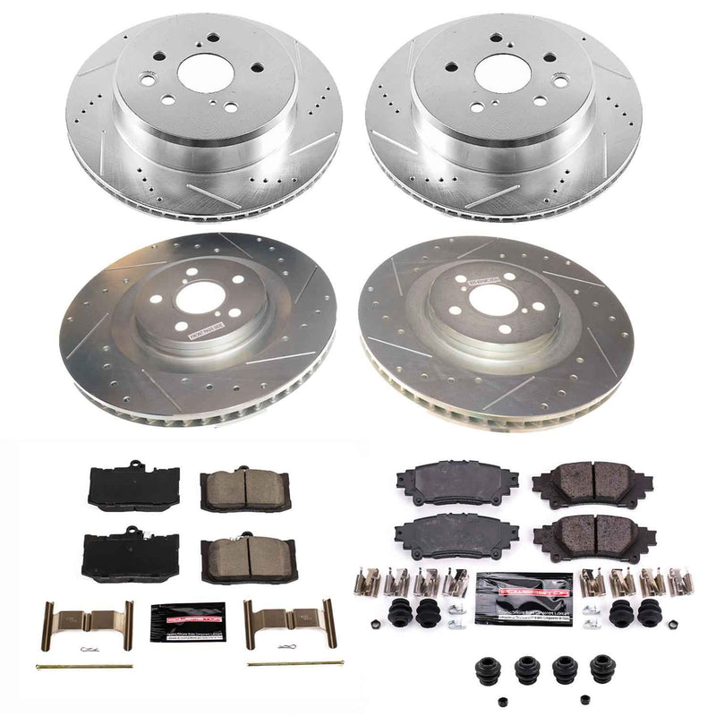 PowerStop Z26 Street Warrior Brake Upgrade Kits K8453-26 PowerStop Autoparts