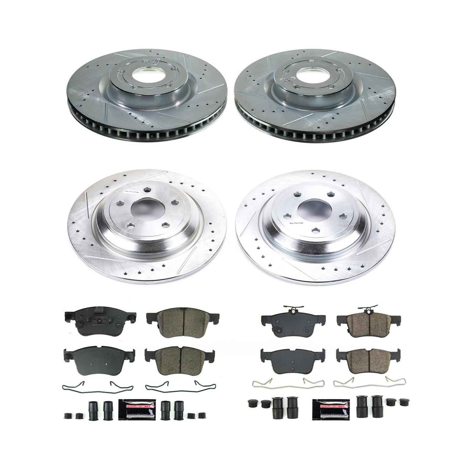 PowerStop Z23 Evolution Sport Brake Upgrade Kits for 2020-2024 ESCAPE, CORSAIR, 2021-2024 BRONCO SPORT - K8644