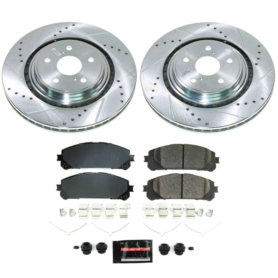 PowerStop Z23 Evolution Sport Brake Upgrade Kits for 2023-2024 RX350H, RX350, 2020-2024 HIGHLANDER - K8753