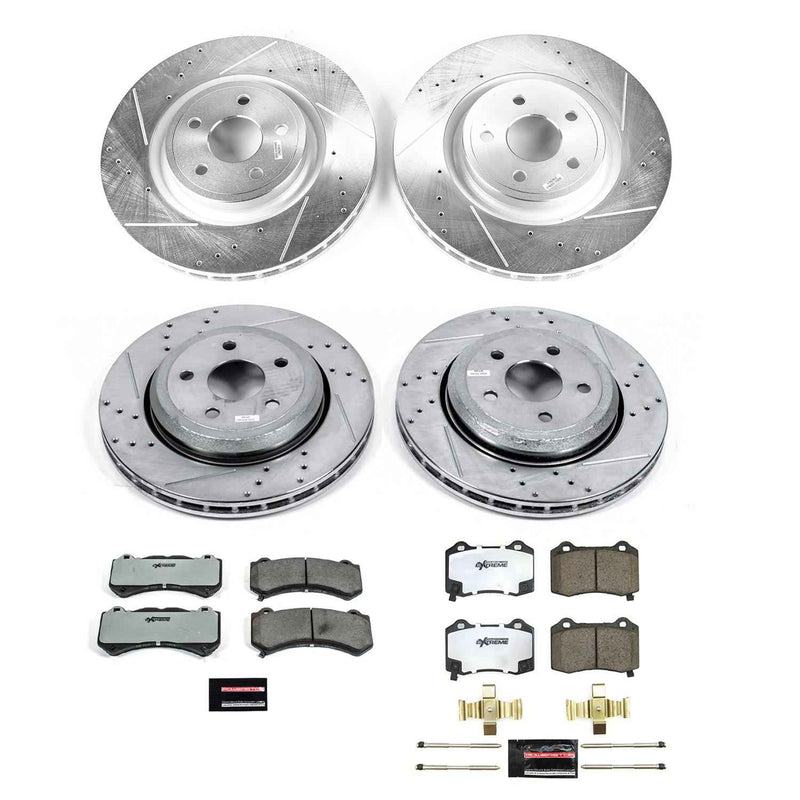 PowerStop Z26 Street Warrior Brake Upgrade Kits for 2018-2020 DURANGO, GRAND CHEROKEE - K8760-26 PowerStop Autoparts