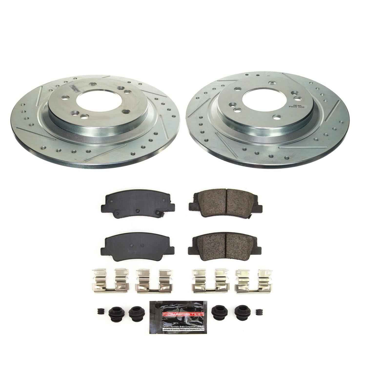PowerStop Z23 Evolution Sport Brake Upgrade Kits for 2021-2024 K5, 2020-2024 SONATA - K8772