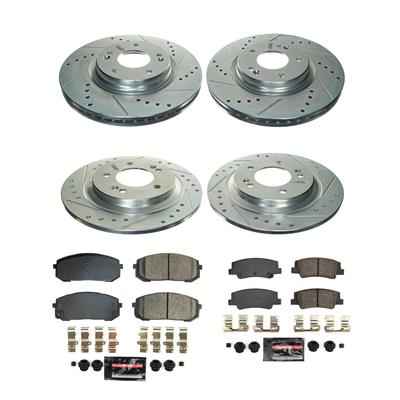 PowerStop Z23 Evolution Sport Brake Upgrade Kits for 2021-2024 K5, 2020-2024 SONATA - K8809