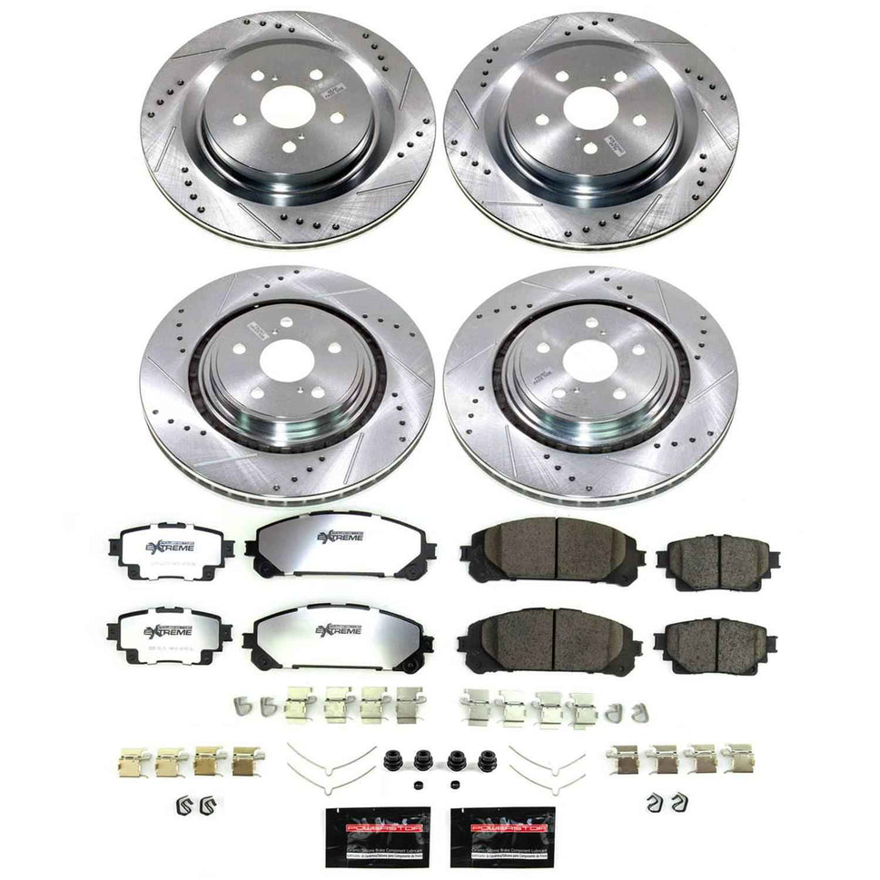 PowerStop Z36 Truck and Tow Brake Upgrade Kits for 2020-2024 HIGHLANDER, 2023-2024 RX350 - K8817-36