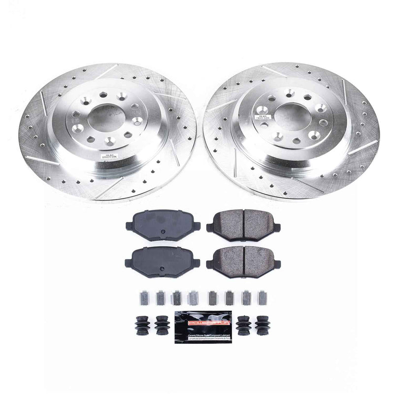 PowerStop Z23 Evolution Sport Brake Upgrade Kits for 2013-2014 EDGE, 2010-2019 MKT, 2013-2015 MKX - K8846 PowerStop Autoparts