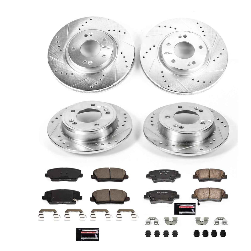PowerStop Z23 Evolution Sport Brake Upgrade Kits for 2016 VELOSTER - K8890 PowerStop Autoparts