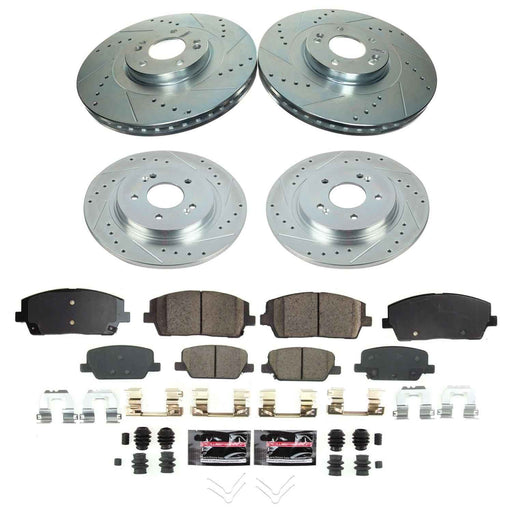 PowerStop Z23 Evolution Sport Brake Upgrade Kits for 2020-2025 PALISADE, 2020-2024 TELLURIDE - K8918 PowerStop Autoparts