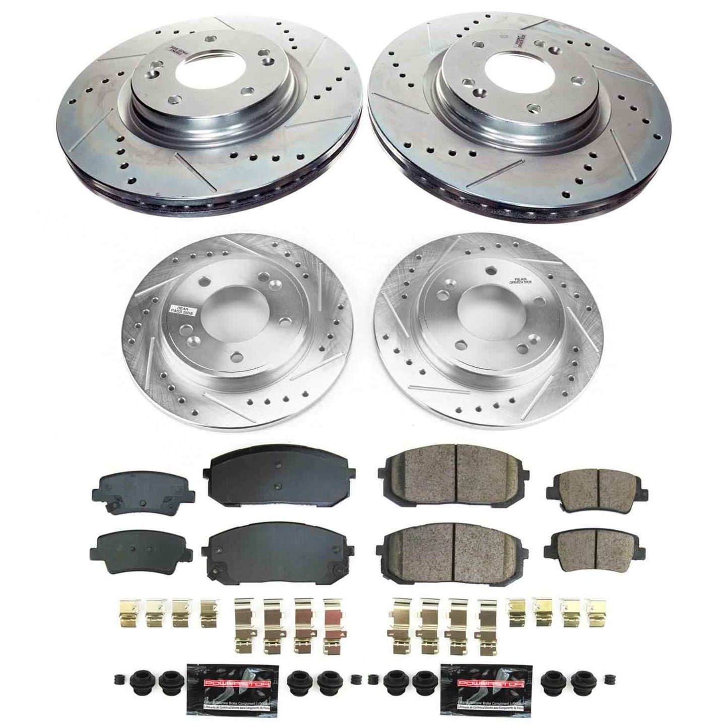 PowerStop Z23 Evolution Sport Brake Upgrade Kits for 2021-2024 ELANTRA - K9170
