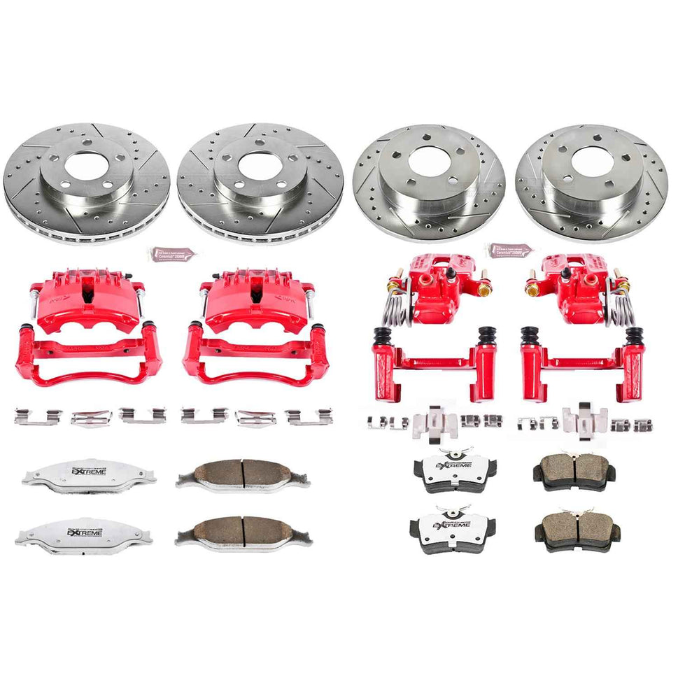 PowerStop Z26 Street Warrior Brake Upgrade Kits with Calipers for 1999-2002 MUSTANG - KC1302-26