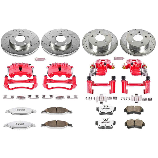 PowerStop Z26 Street Warrior Brake Upgrade Kits with Calipers for 1999-2002 MUSTANG - KC1302-26 PowerStop Autoparts