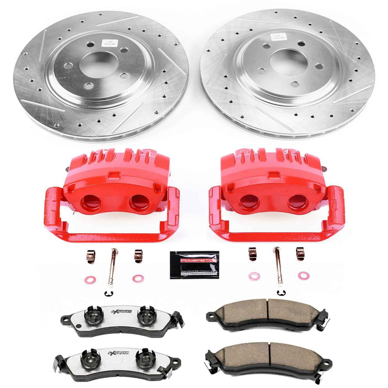 PowerStop Z26 Street Warrior Brake Upgrade Kits with Calipers for 1999-2004 MUSTANG - KC1304C-26 PowerStop Autoparts