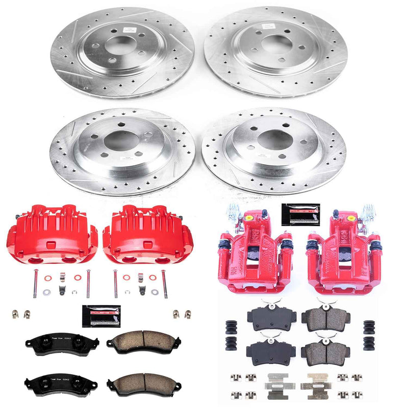 PowerStop Z23 Evolution Sport Brake Upgrade Kits with Calipers for 1994-1998 MUSTANG - KC1305D PowerStop Autoparts