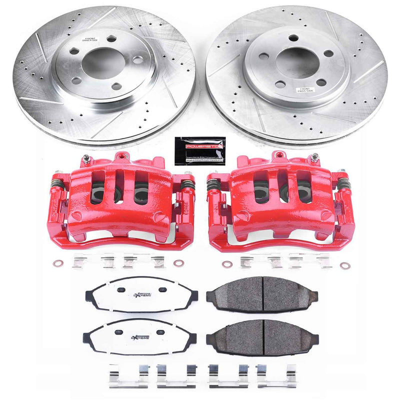 PowerStop Z26 Street Warrior Brake Upgrade Kits with Calipers KC1364-26 PowerStop Autoparts