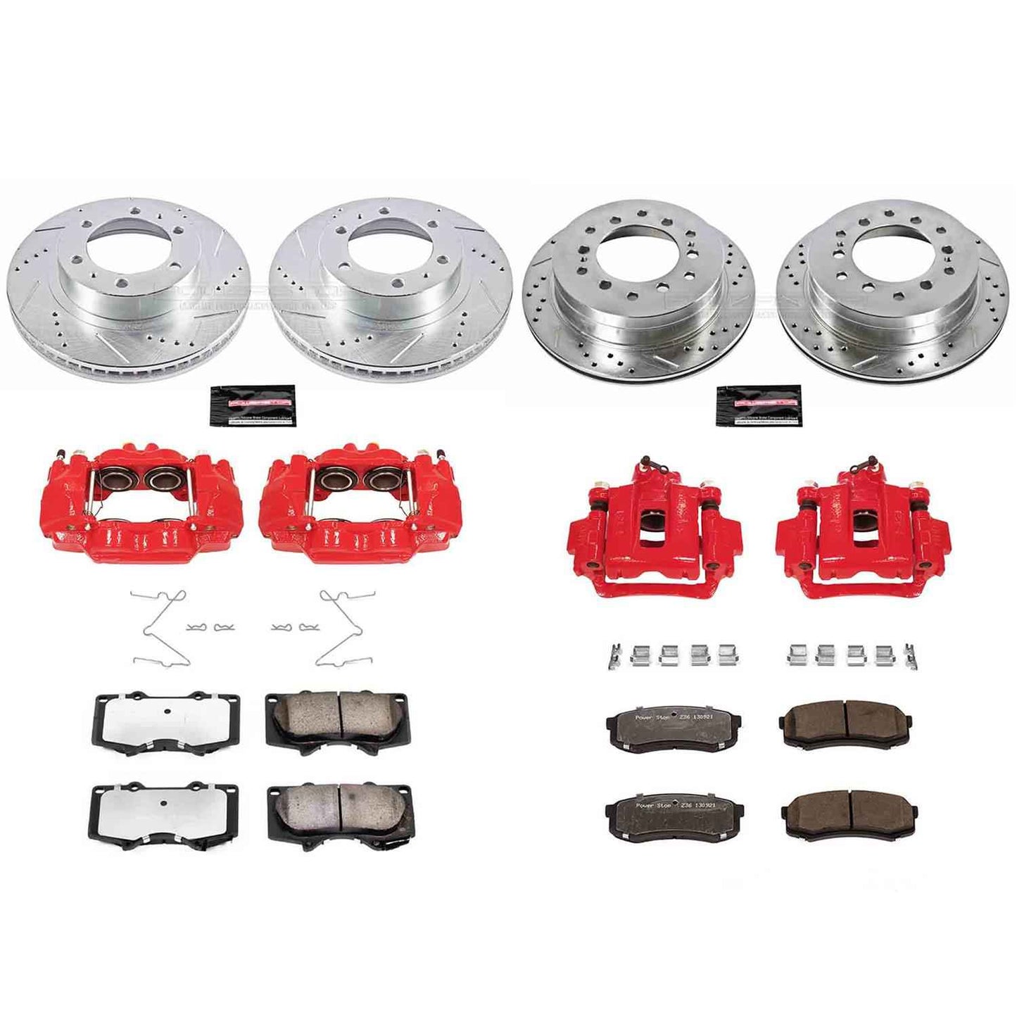 PowerStop Z36 Truck and Tow Brake Upgrade Kits with Calipers for 2003-2009 4RUNNER, 2007-2009 FJ CRUISER - KC138-36