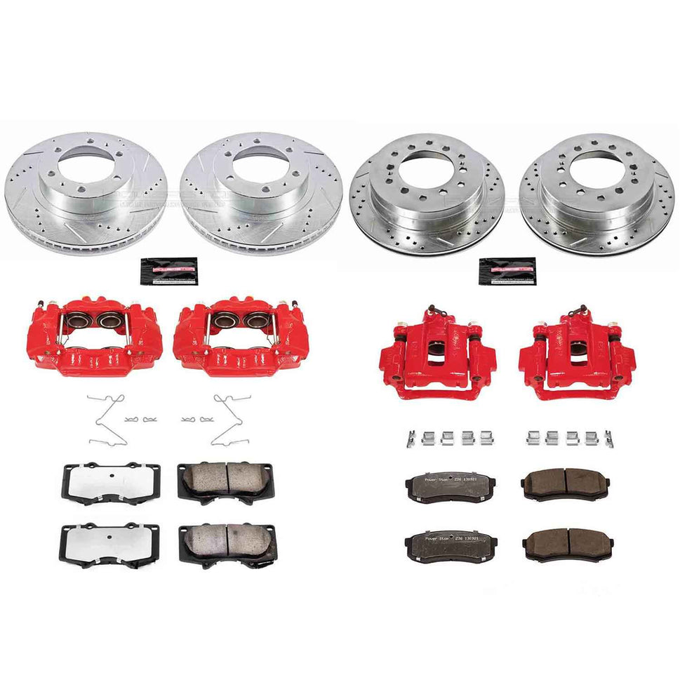 PowerStop Z36 Truck and Tow Brake Upgrade Kits with Calipers for 2003-2009 4RUNNER, 2007-2009 FJ CRUISER - KC138-36