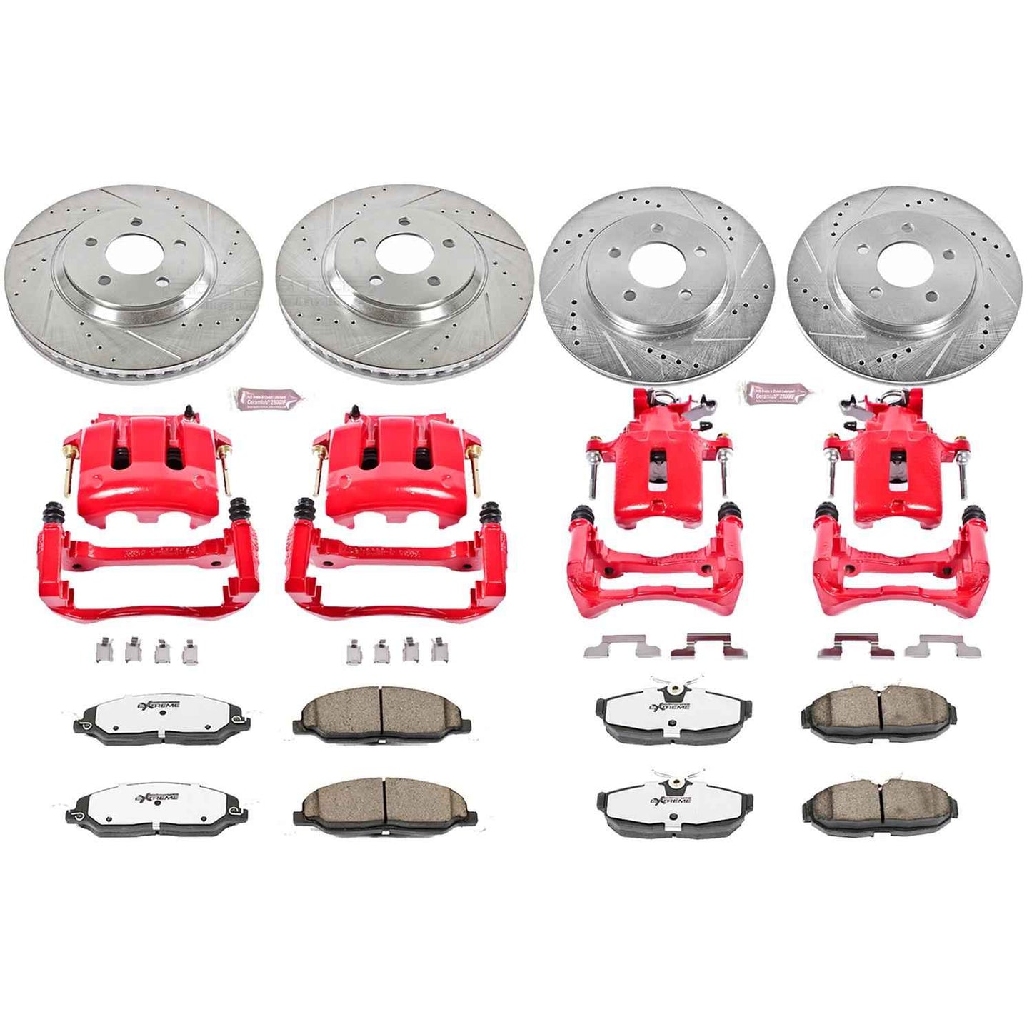 PowerStop Z26 Street Warrior Brake Upgrade Kits with Calipers for 2005-2010 MUSTANG - KC1381-26