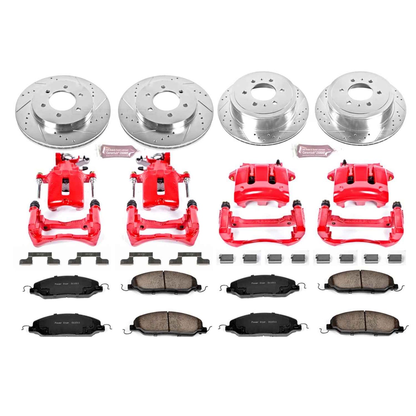 PowerStop Z23 Evolution Sport Brake Upgrade Kits with Calipers for 2005-2010 MUSTANG - KC1381