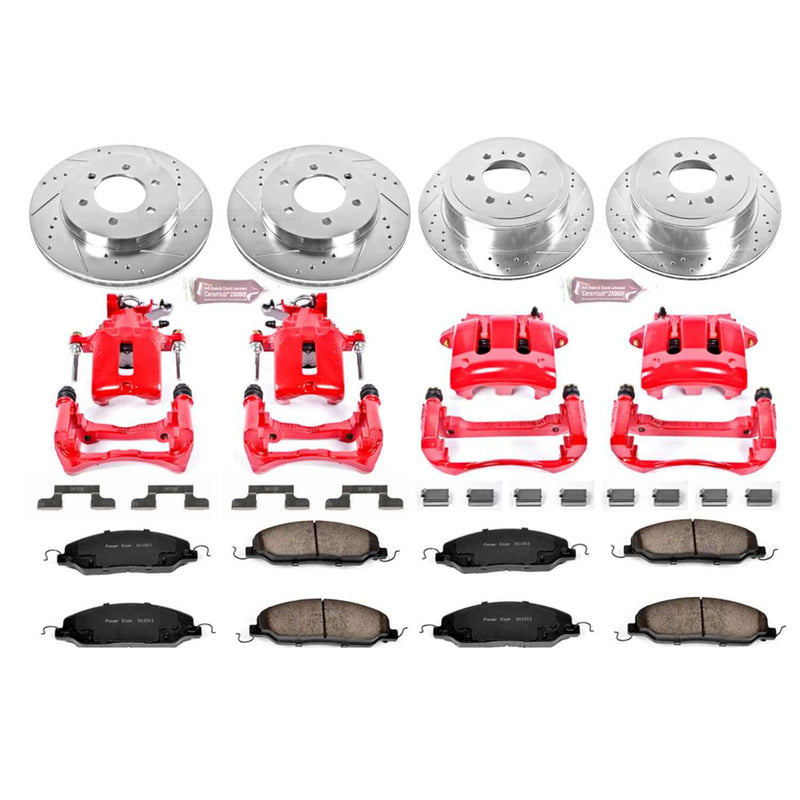 PowerStop Z23 Evolution Sport Brake Upgrade Kits with Calipers for 2005-2010 MUSTANG - KC1381 PowerStop Autoparts