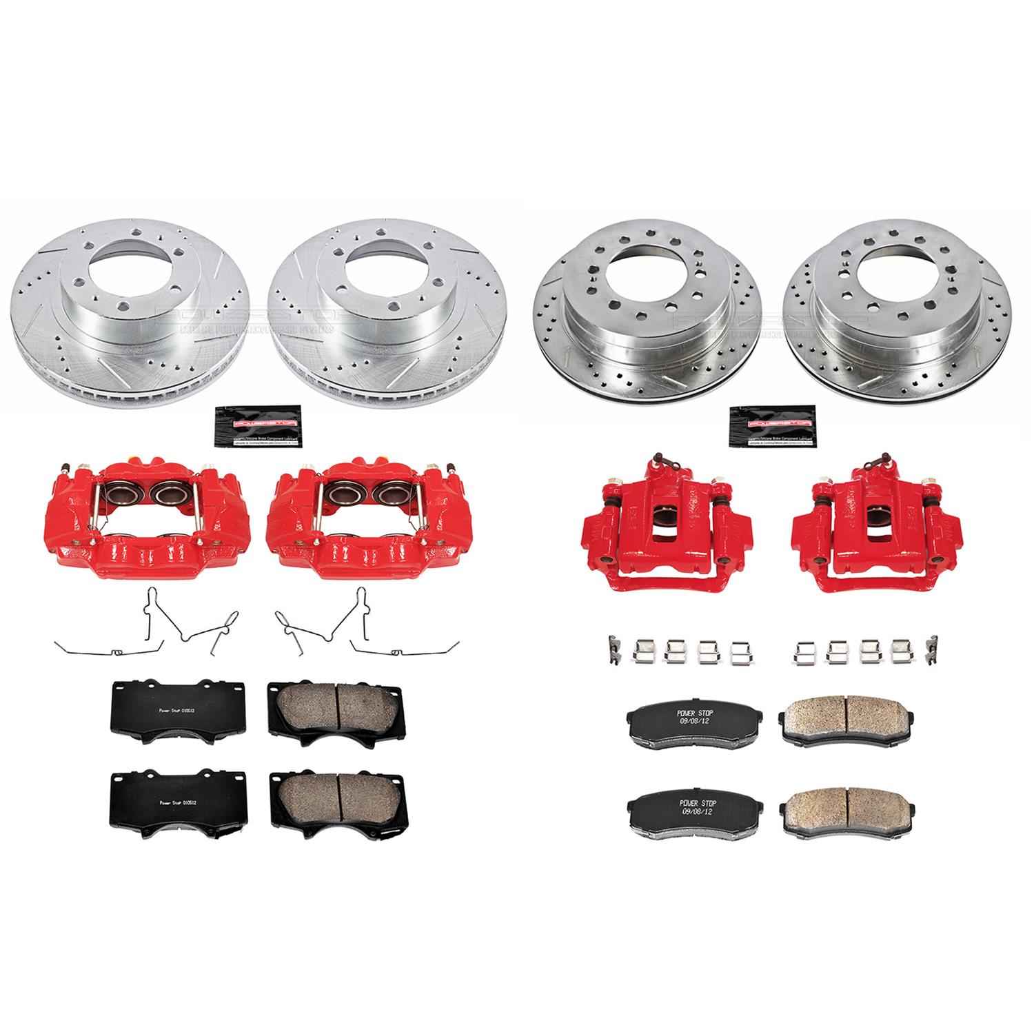 PowerStop Z23 Evolution Sport Brake Upgrade Kits with Calipers for 2003-2009 4RUNNER, 2007-2009 FJ CRUISER - KC138
