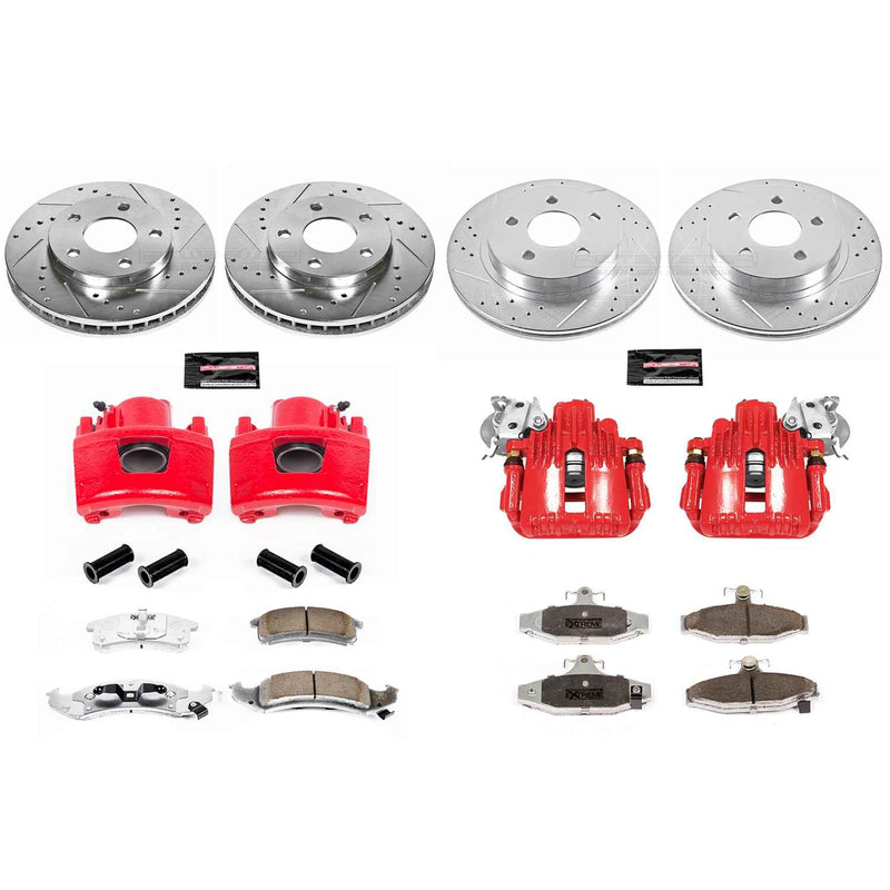 PowerStop Z26 Street Warrior Brake Upgrade Kits with Calipers for 1994-1997 CAMARO, FIREBIRD - KC1535-26 PowerStop Autoparts