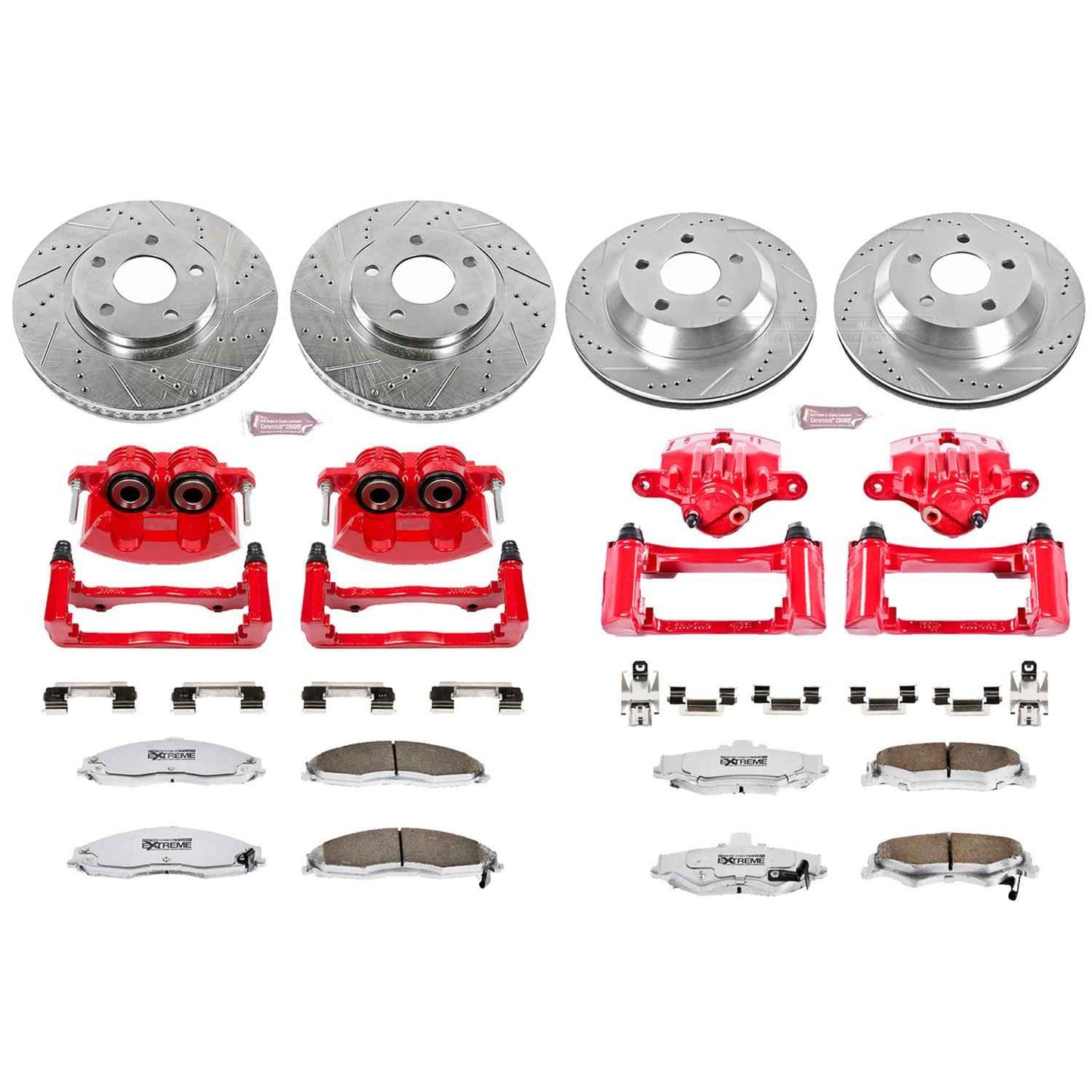 PowerStop Z26 Street Warrior Brake Upgrade Kits with Calipers for 1998-2002 CAMARO, FIREBIRD - KC1548-26