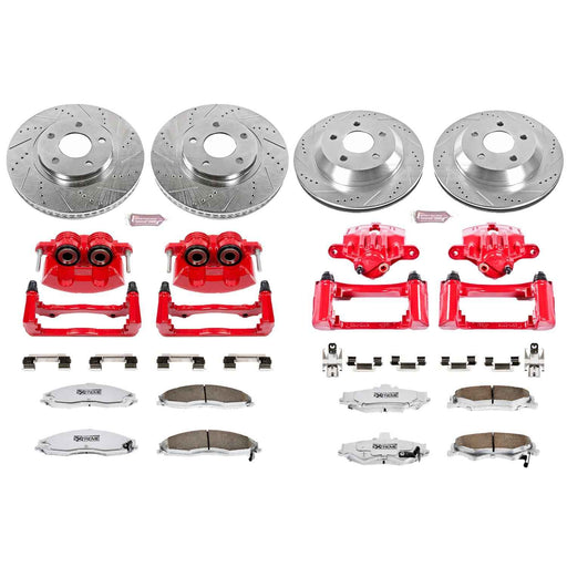PowerStop Z26 Street Warrior Brake Upgrade Kits with Calipers for 1998-2002 CAMARO, FIREBIRD - KC1548-26 PowerStop Autoparts