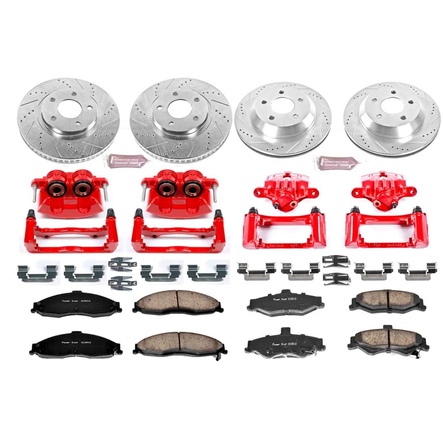 PowerStop Z23 Evolution Sport Brake Upgrade Kits with Calipers for 1998-2002 CAMARO, FIREBIRD - KC1548