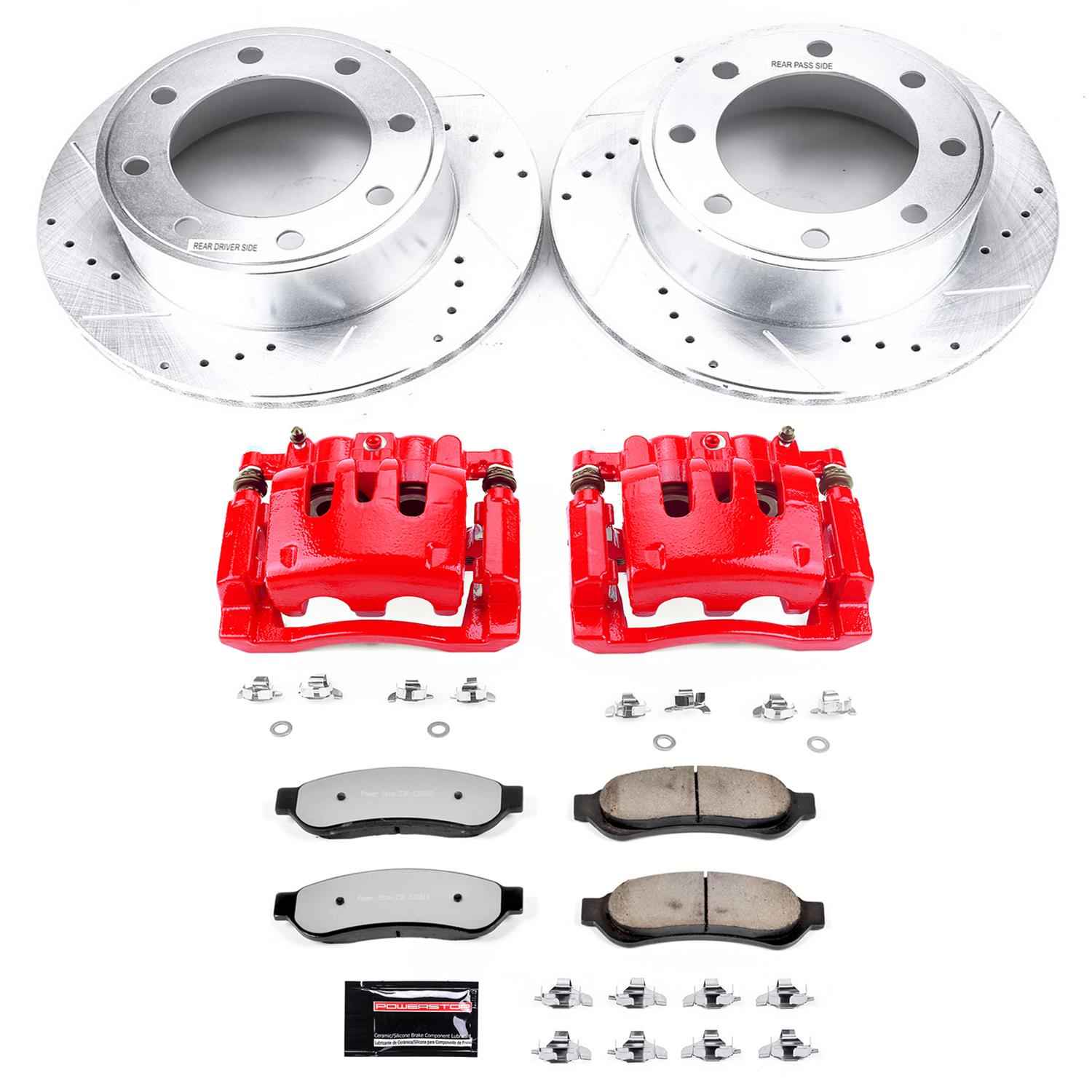 PowerStop Z36 Truck and Tow Brake Upgrade Kits with Calipers for 2007-2010 F-250 SUPER DUTY, F-350 SUPER DUTY - KC1798-36