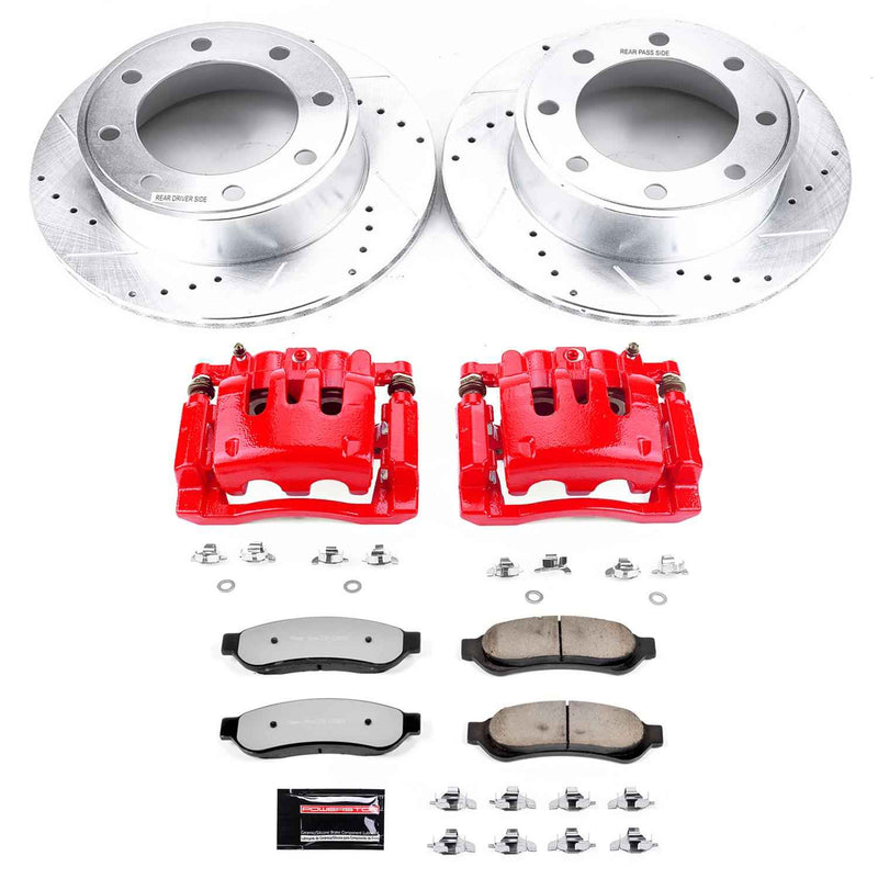 PowerStop Z36 Truck and Tow Brake Upgrade Kits with Calipers for 2007-2010 F-250 SUPER DUTY, F-350 SUPER DUTY - KC1798-36 PowerStop Autoparts