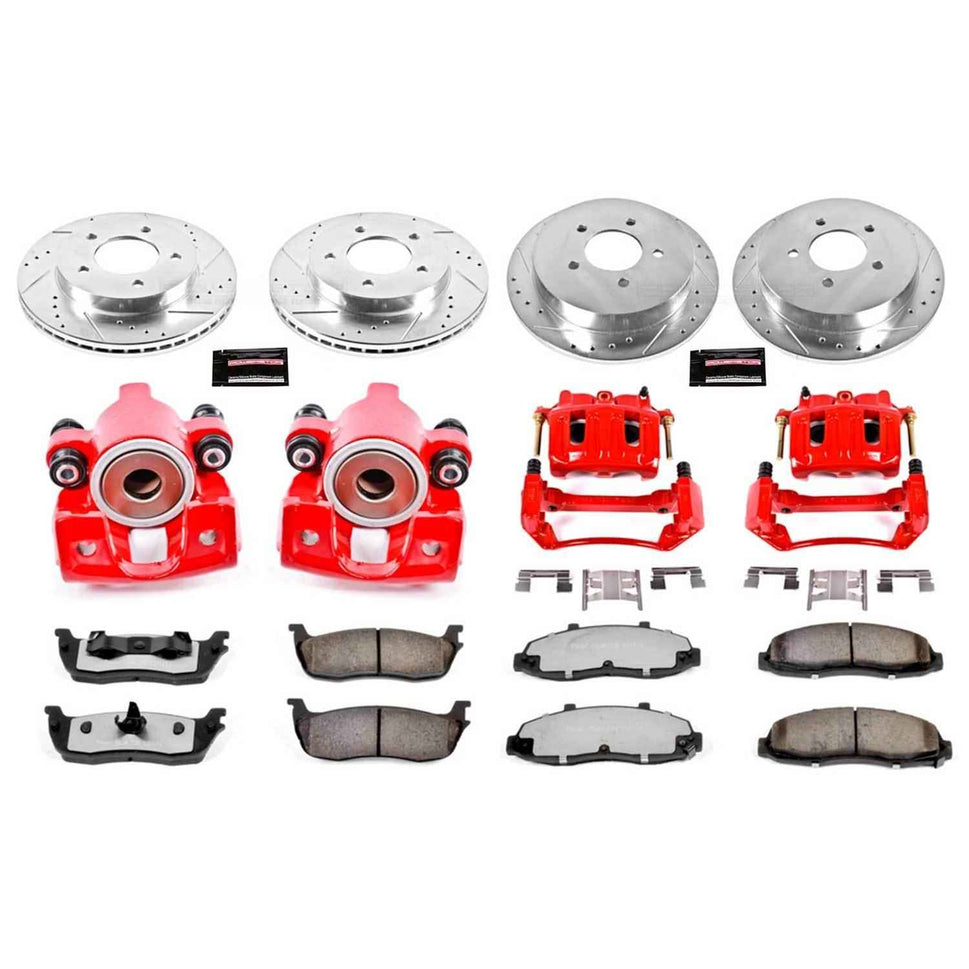 PowerStop Z36 Truck and Tow Brake Upgrade Kits with Calipers for 2000-2003 F-150, 2004 F-150 HERITAGE - KC1868-36