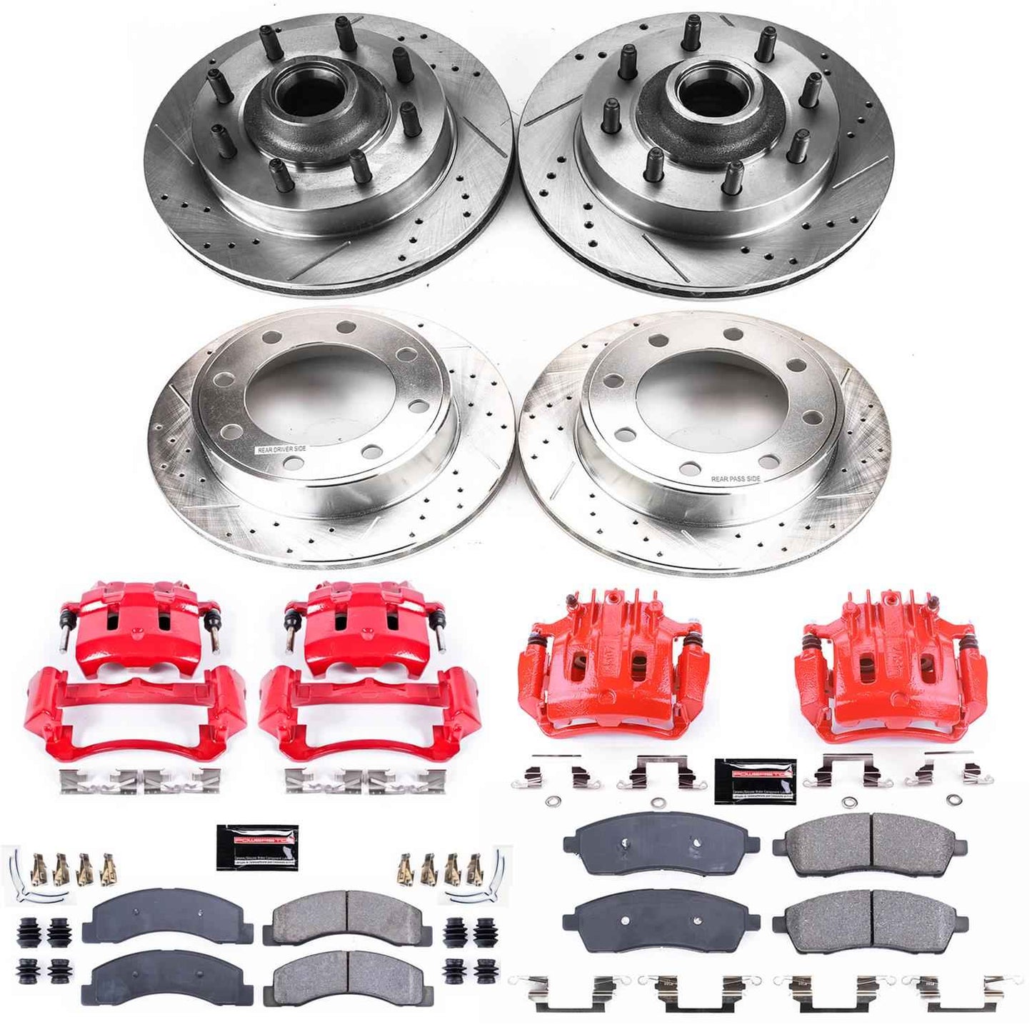 PowerStop Z23 Evolution Sport Brake Upgrade Kits with Calipers for 2000-2002 EXCURSION, F-250 SUPER DUTY, F-350 SUPER DUTY - KC1894A