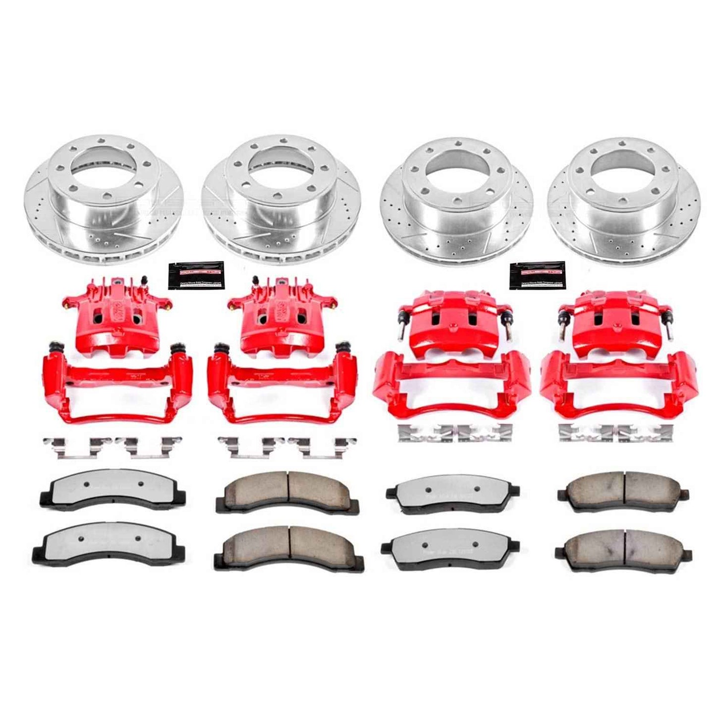 PowerStop Z36 Truck and Tow Brake Upgrade Kits with Calipers for 1999-2000 F-350 SUPER DUTY, F-250 SUPER DUTY, 2000 EXCURSION - KC1906-36