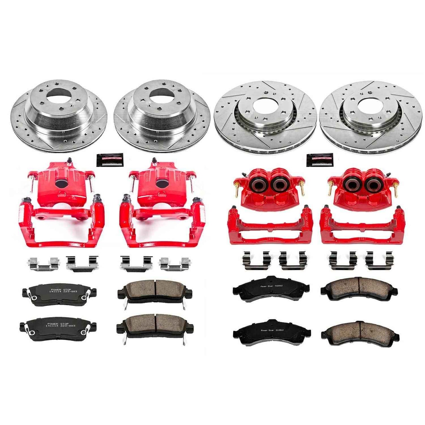 PowerStop Z23 Evolution Sport Brake Upgrade Kits with Calipers KC2062