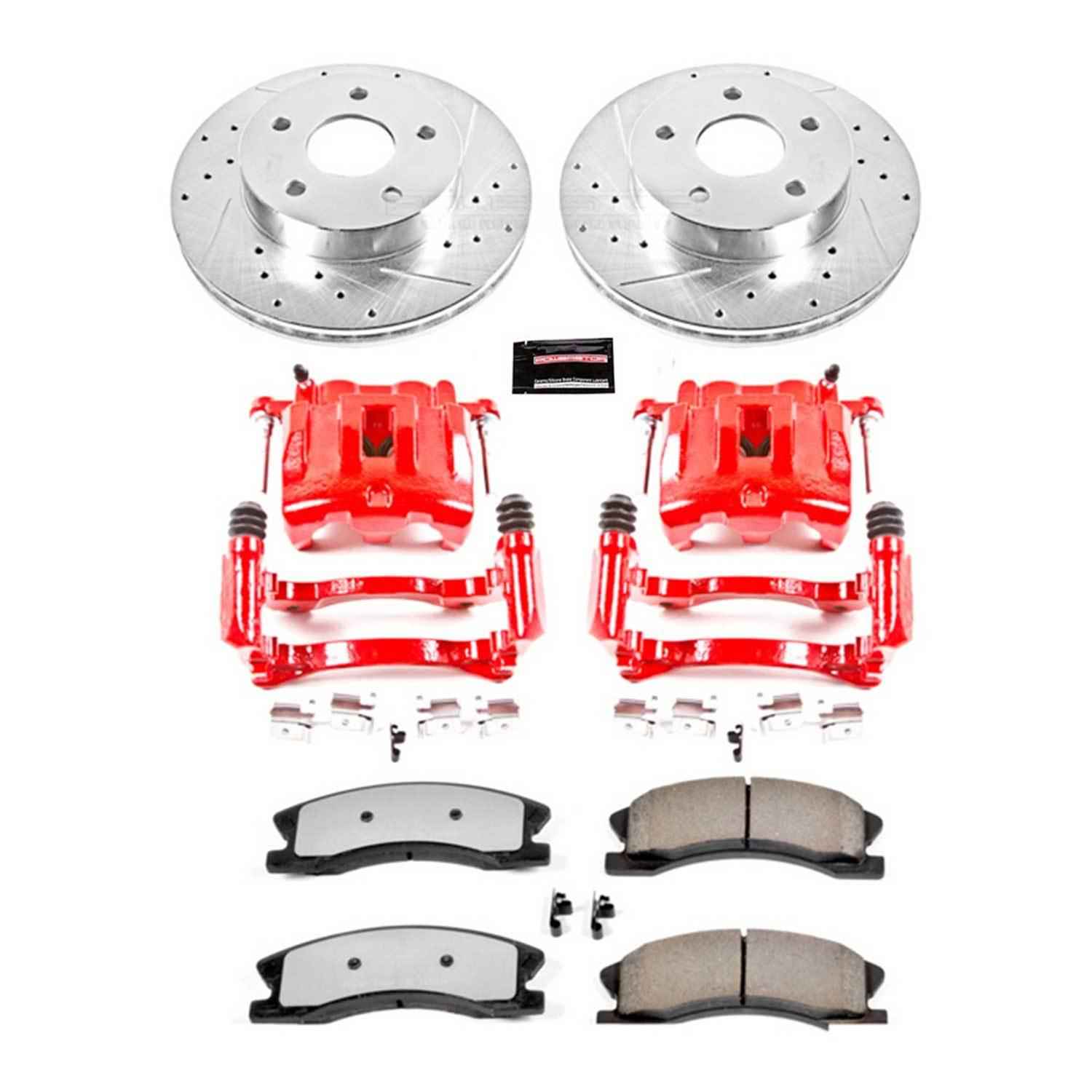 PowerStop Z36 Truck and Tow Brake Upgrade Kits with Calipers for 1999-2004 GRAND CHEROKEE - KC2149-36