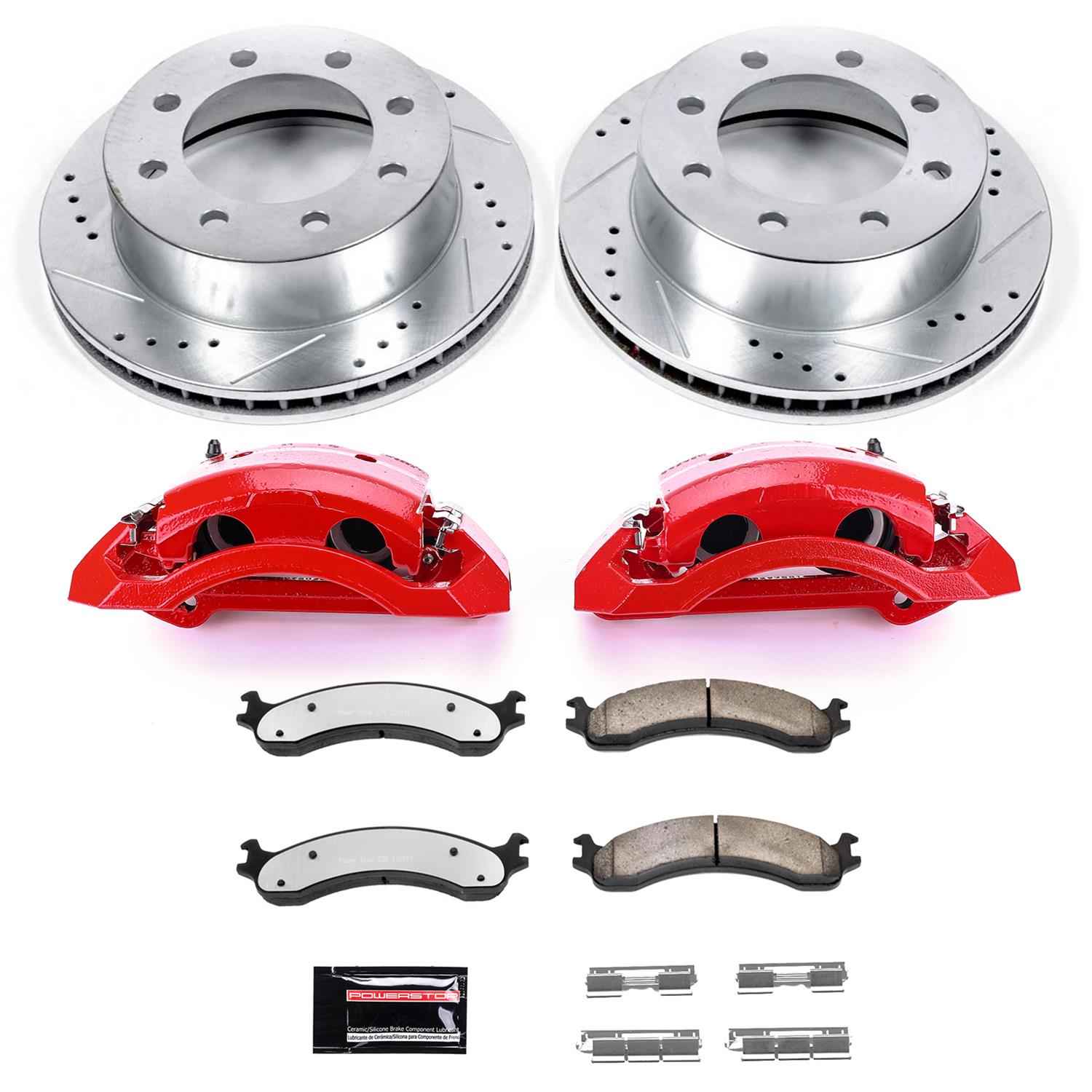 PowerStop Z36 Truck and Tow Brake Upgrade Kits with Calipers for 2000-2002 RAM 2500, RAM 3500 - KC2156-36