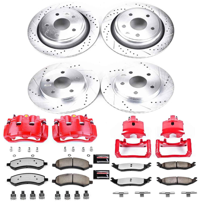 PowerStop Z36 Truck and Tow Brake Upgrade Kits with Calipers KC2164A-36 PowerStop Autoparts
