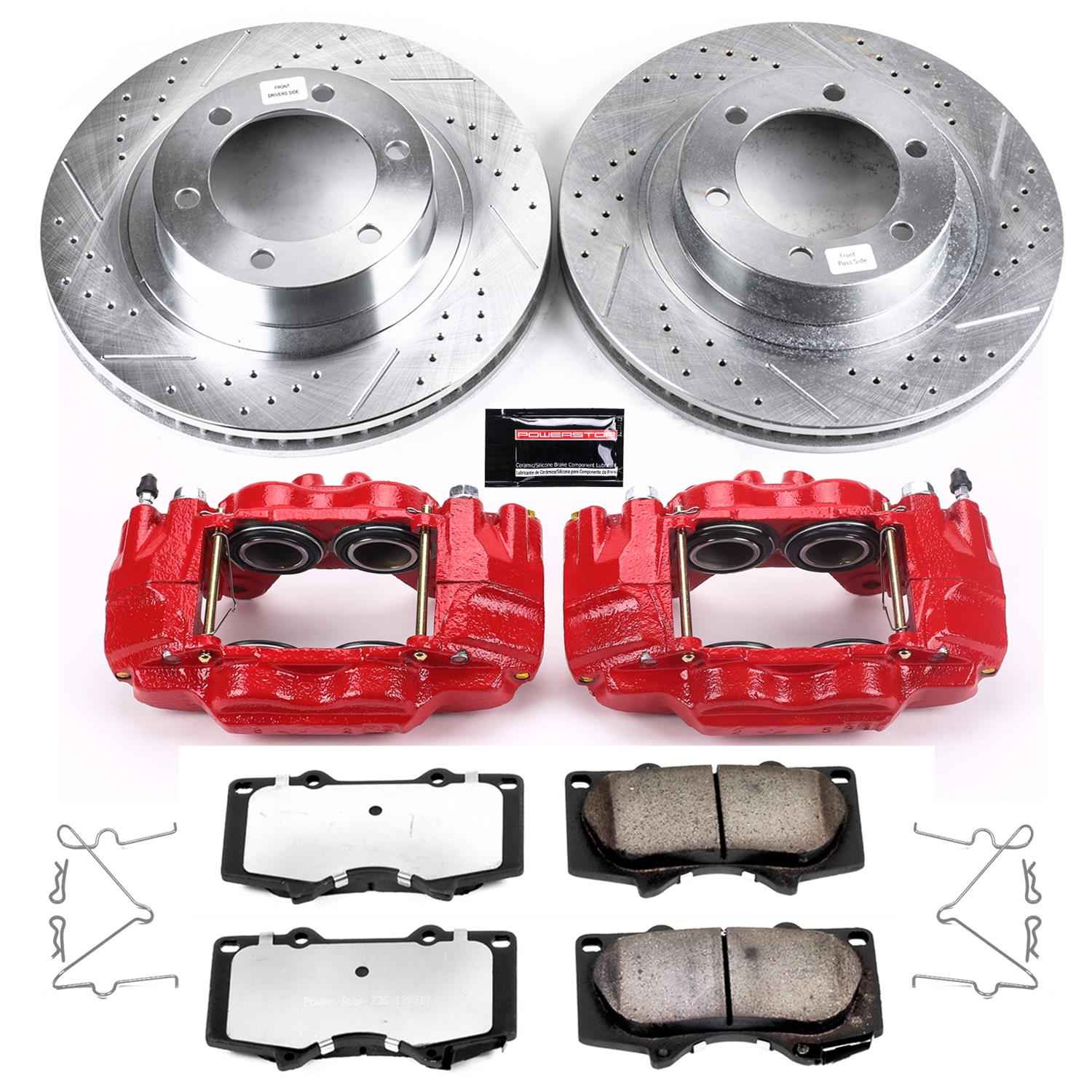 PowerStop Z36 Truck and Tow Brake Upgrade Kits with Calipers for 2003-2009 4RUNNER, GX470 - KC2421-36