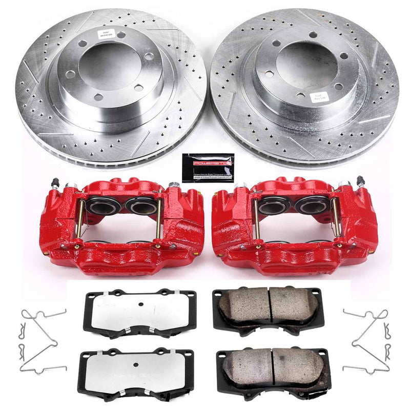 PowerStop Z36 Truck and Tow Brake Upgrade Kits with Calipers for 2003-2009 4RUNNER, GX470 - KC2421-36 PowerStop Autoparts