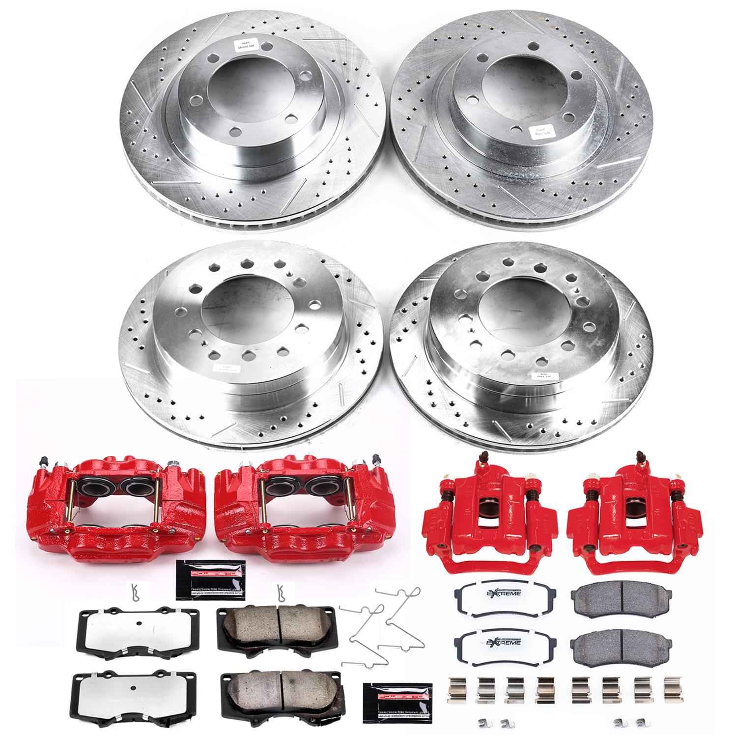 PowerStop Z36 Truck and Tow Brake Upgrade Kits with Calipers for 2003-2009 GX470 - KC2422A-36