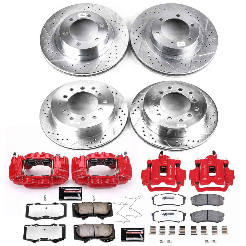 PowerStop Z36 Truck and Tow Brake Upgrade Kits with Calipers for 2003-2009 GX470 - KC2422A-36 PowerStop Autoparts