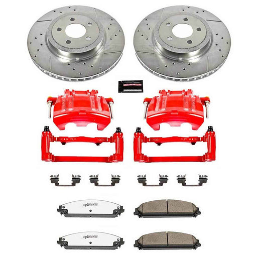 PowerStop Z26 Street Warrior Brake Upgrade Kits with Calipers for 2012-2021 300, CHALLENGER, 2012-2020 CHARGER - KC2560A-26 PowerStop Autoparts