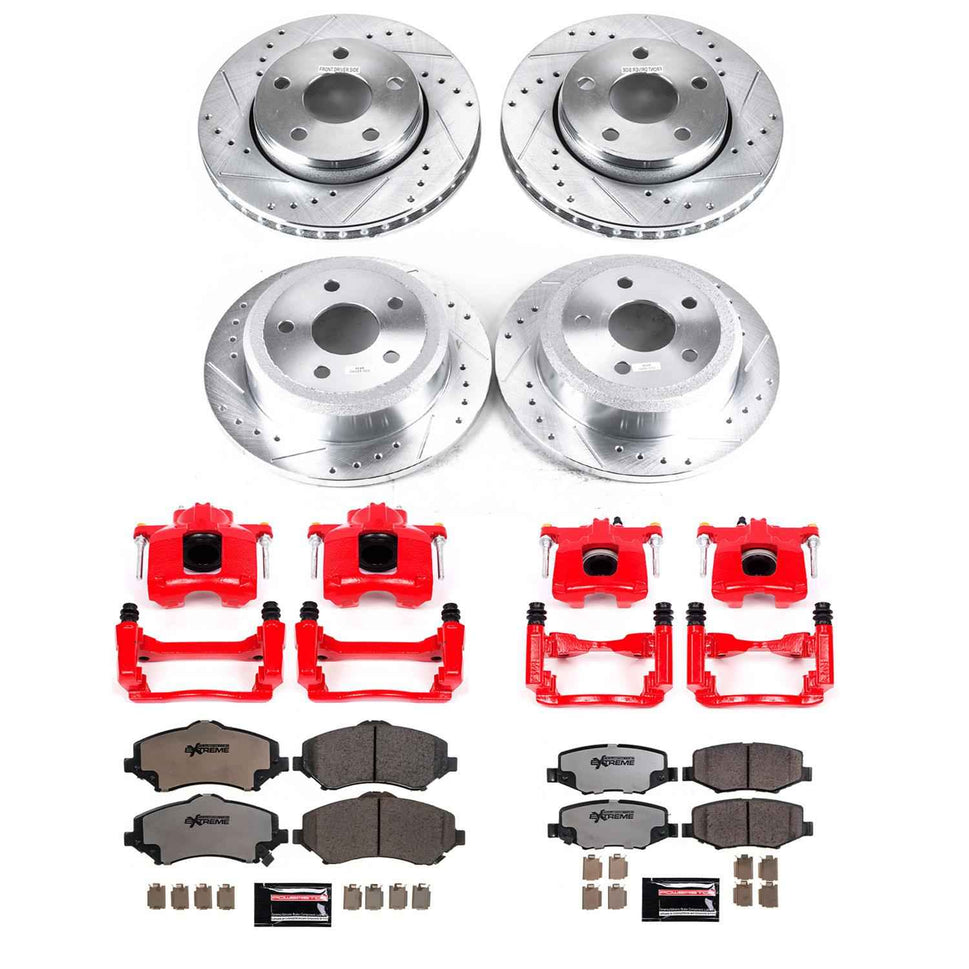 PowerStop Z36 Truck and Tow Brake Upgrade Kits with Calipers for 2007-2017 WRANGLER, 2018 WRANGLER JK - KC2798-36