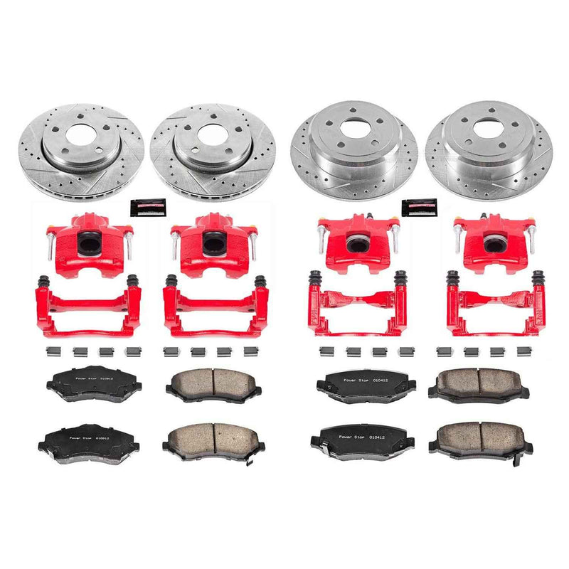 PowerStop Z23 Evolution Sport Brake Upgrade Kits with Calipers for 2007-2017 WRANGLER, 2018 WRANGLER JK - KC2798 PowerStop Autoparts