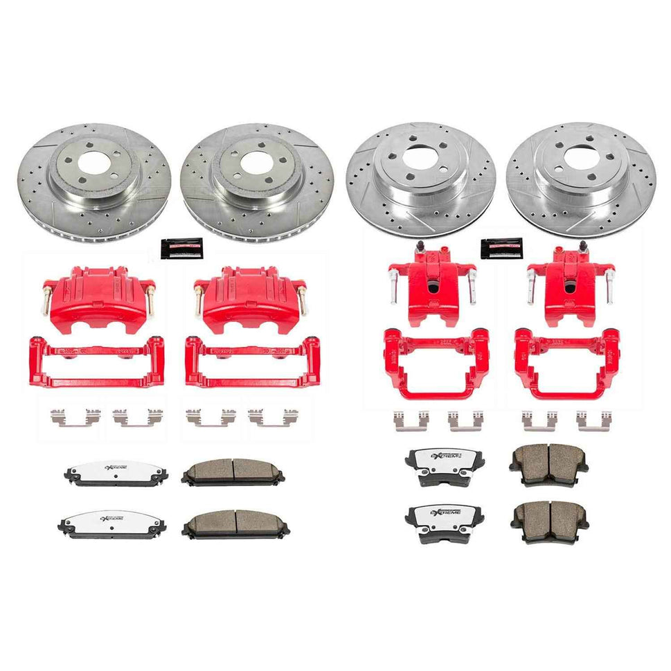 PowerStop Z26 Street Warrior Brake Upgrade Kits with Calipers KC2853-26