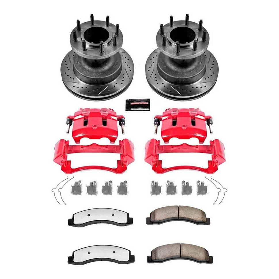 PowerStop Z36 Truck and Tow Brake Upgrade Kits with Calipers for 1999-2002 F-350 SUPER DUTY - KC2907-36
