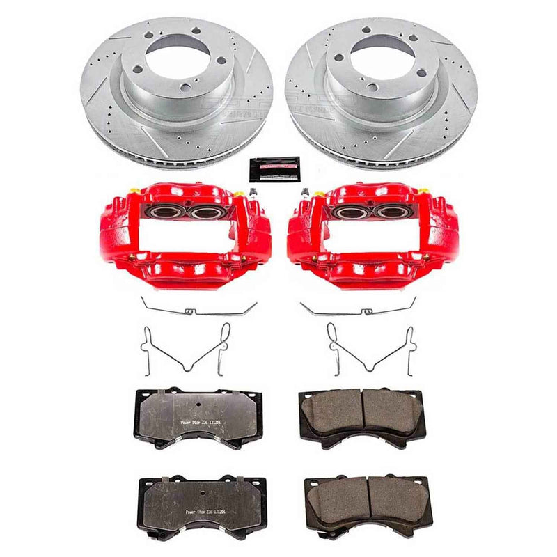 PowerStop Z36 Truck and Tow Brake Upgrade Kits with Calipers for 2008-2015 SEQUOIA, 2007-2015 TUNDRA - KC2952A-36 PowerStop Autoparts