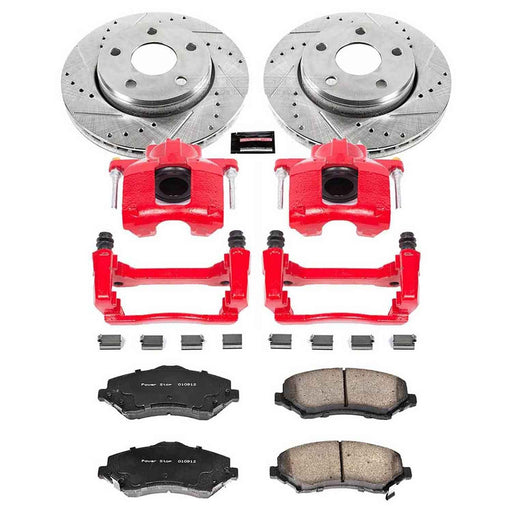 PowerStop Z23 Evolution Sport Brake Upgrade Kits with Calipers for 2007-2017 WRANGLER, 2018 WRANGLER JK - KC3097 PowerStop Autoparts