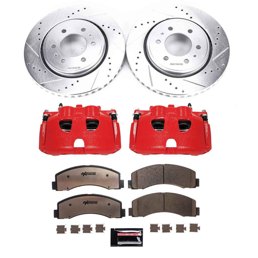 PowerStop Z36 Truck and Tow Brake Upgrade Kits with Calipers for 2010-2021 EXPEDITION, NAVIGATOR, 2010-2011 F-150 - KC3167-36 PowerStop Autoparts