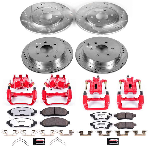 PowerStop Z36 Truck and Tow Brake Upgrade Kits with Calipers for 2005-2015 XTERRA, FRONTIER, 2009-2012 EQUATOR - KC4062-36 PowerStop Autoparts
