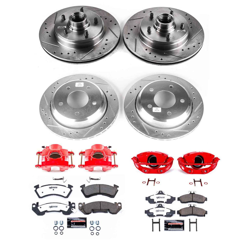 PowerStop Z26 Street Warrior Brake Upgrade Kits with Calipers for 1994-1996 IMPALA - KC4338-26 PowerStop Autoparts