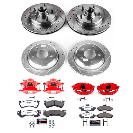 PowerStop Z26 Street Warrior Brake Upgrade Kits with Calipers for 1994-1996 IMPALA - KC4338-26 PowerStop Autoparts